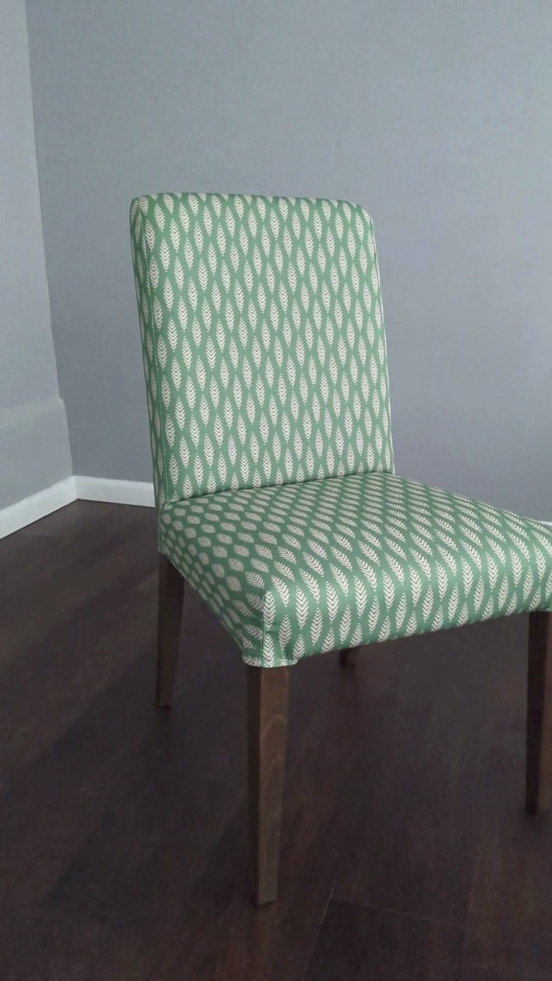 Housses de chaise de salle à manger Leaf Forest Green, compatibles avec IKEA Henriksdal, lot de 2